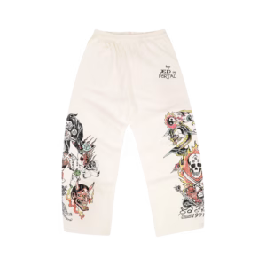 Calça Moletom Off White "Fortal" Ed Hardy x Matuê
