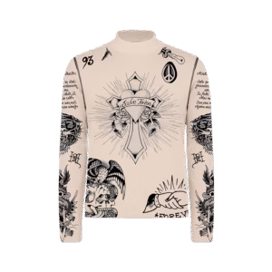 Tule Masculino Bege "Tattooed Skin" Ed Hardy x Matuê - 3XL